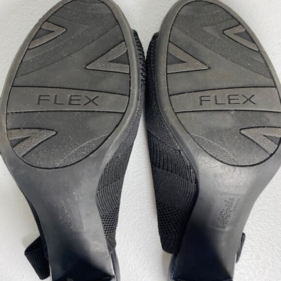 Life Stride Women's Black Afton Slingback Peep Toe Heel Shoe Size 8M - Picture 9 of 14